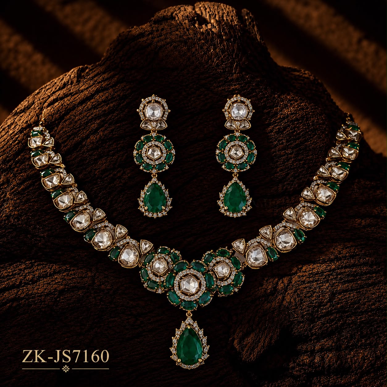 EMERALD FLORAL SET