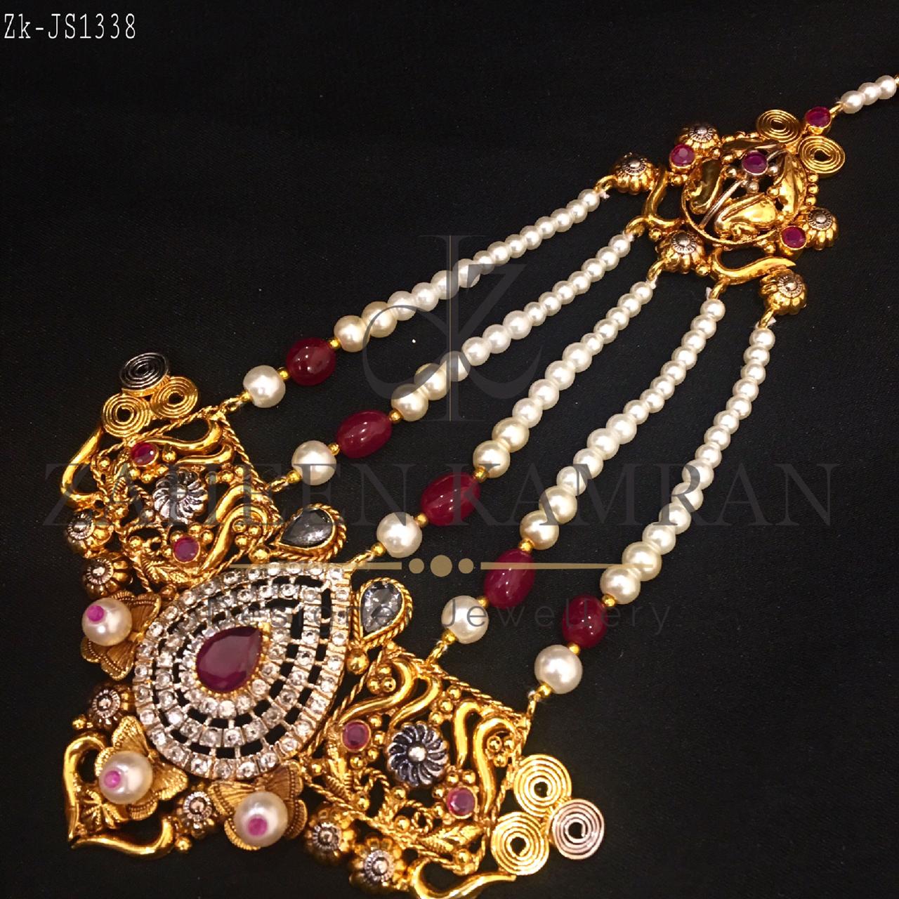Filigree Necklace Ruby kit Set