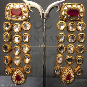 Ruby Kundan Necklace Set
