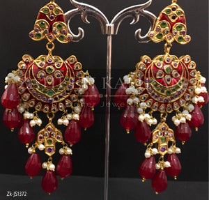 Gorgeous Meena Pendant Set