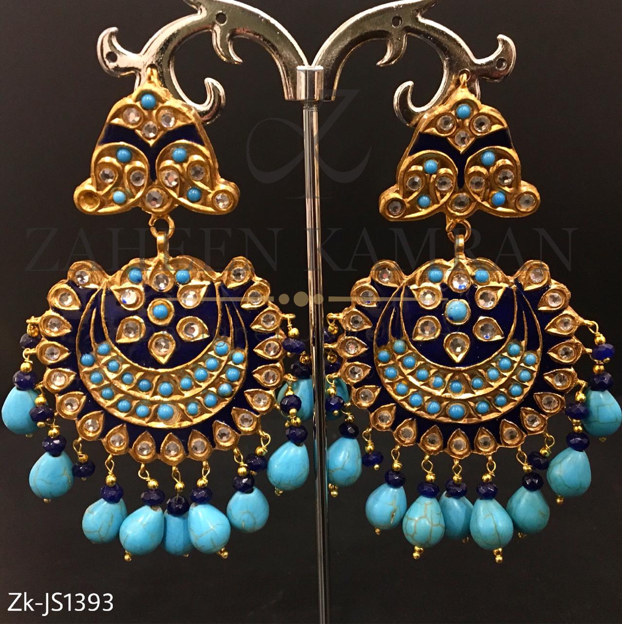 Kundan Flowers Pendant Set