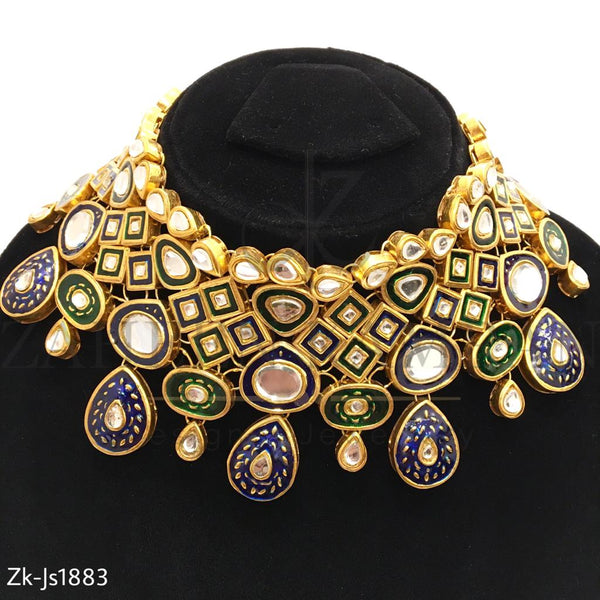 Kundan Meena Jadau Necklace Set