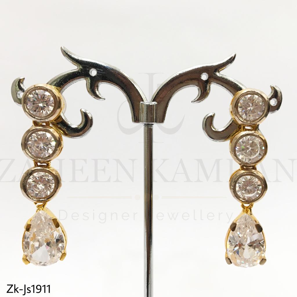 White Zircons necklace Set