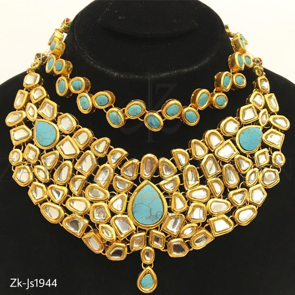 Feroza Zay Kundan necklace Set