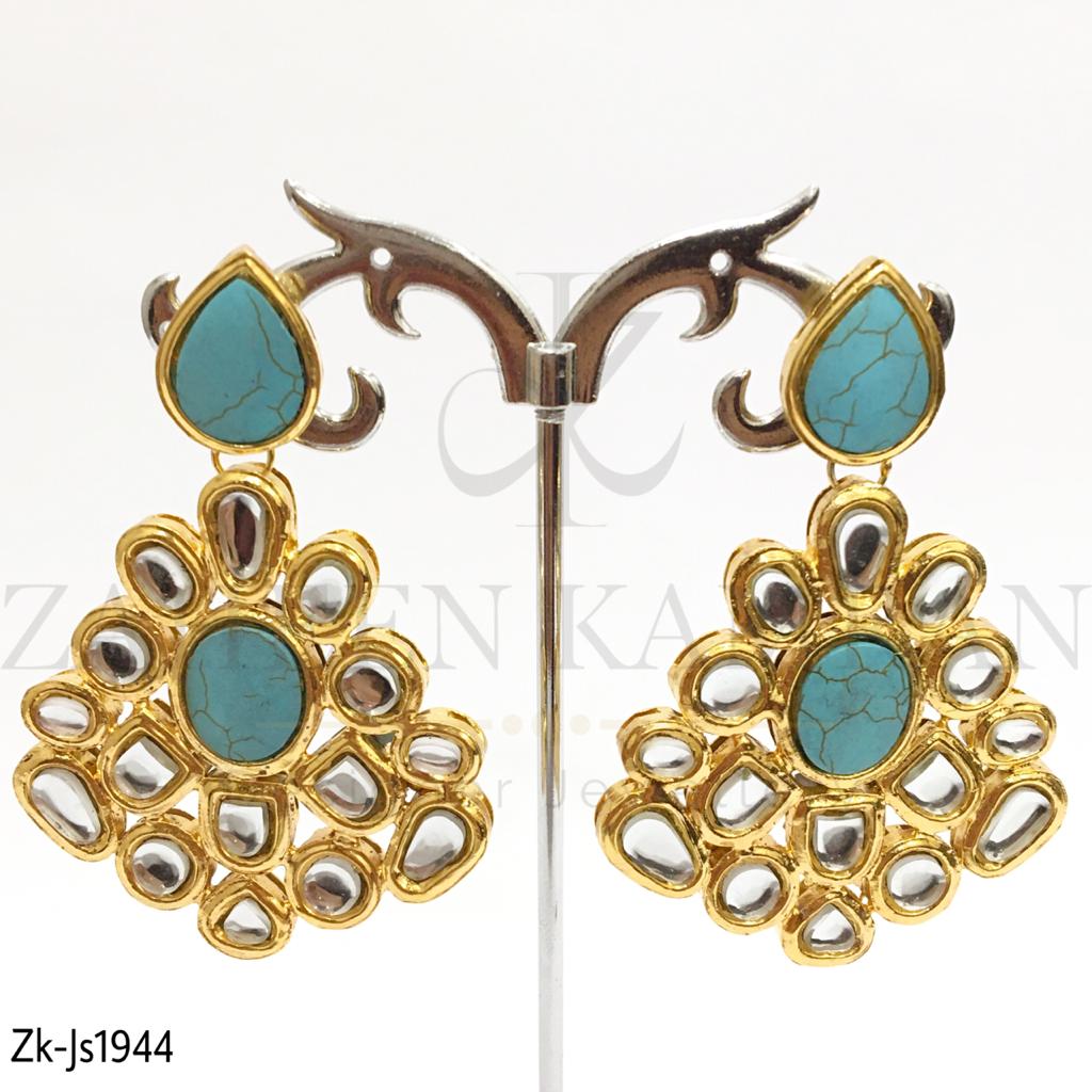 Feroza Zay Kundan necklace Set