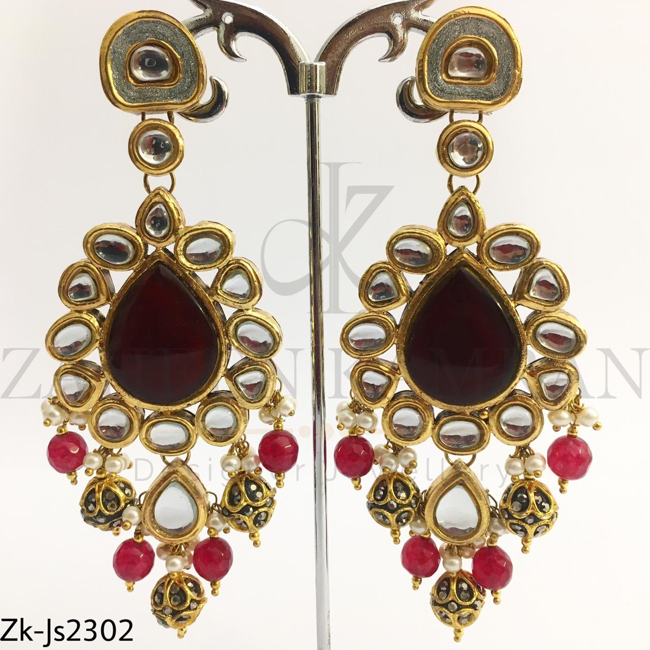 Kundan 2 layered Mala Set