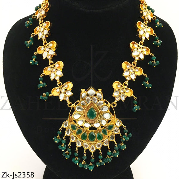 Kundan emerald set