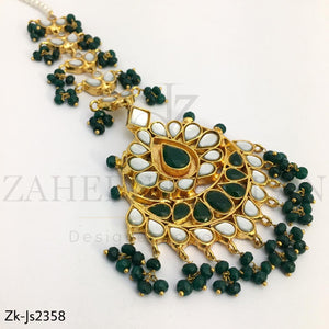 Kundan emerald set