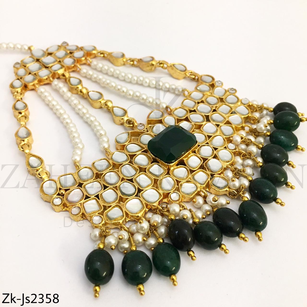 Kundan emerald set