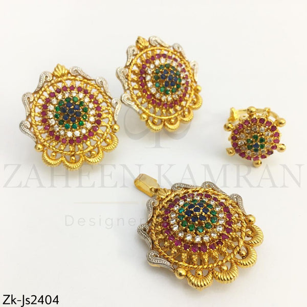 Golden multi Pendant set