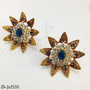 Floral antique choker set