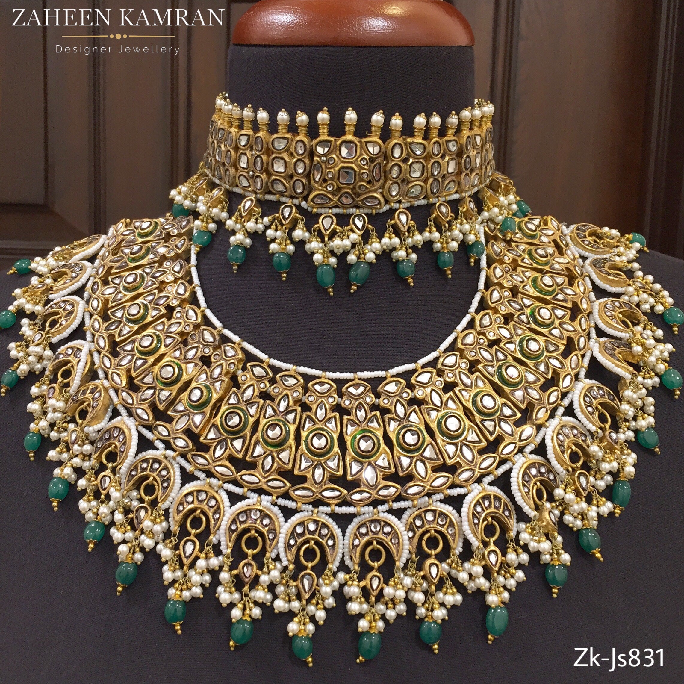 Emerald Choker-Necklace kit Set!