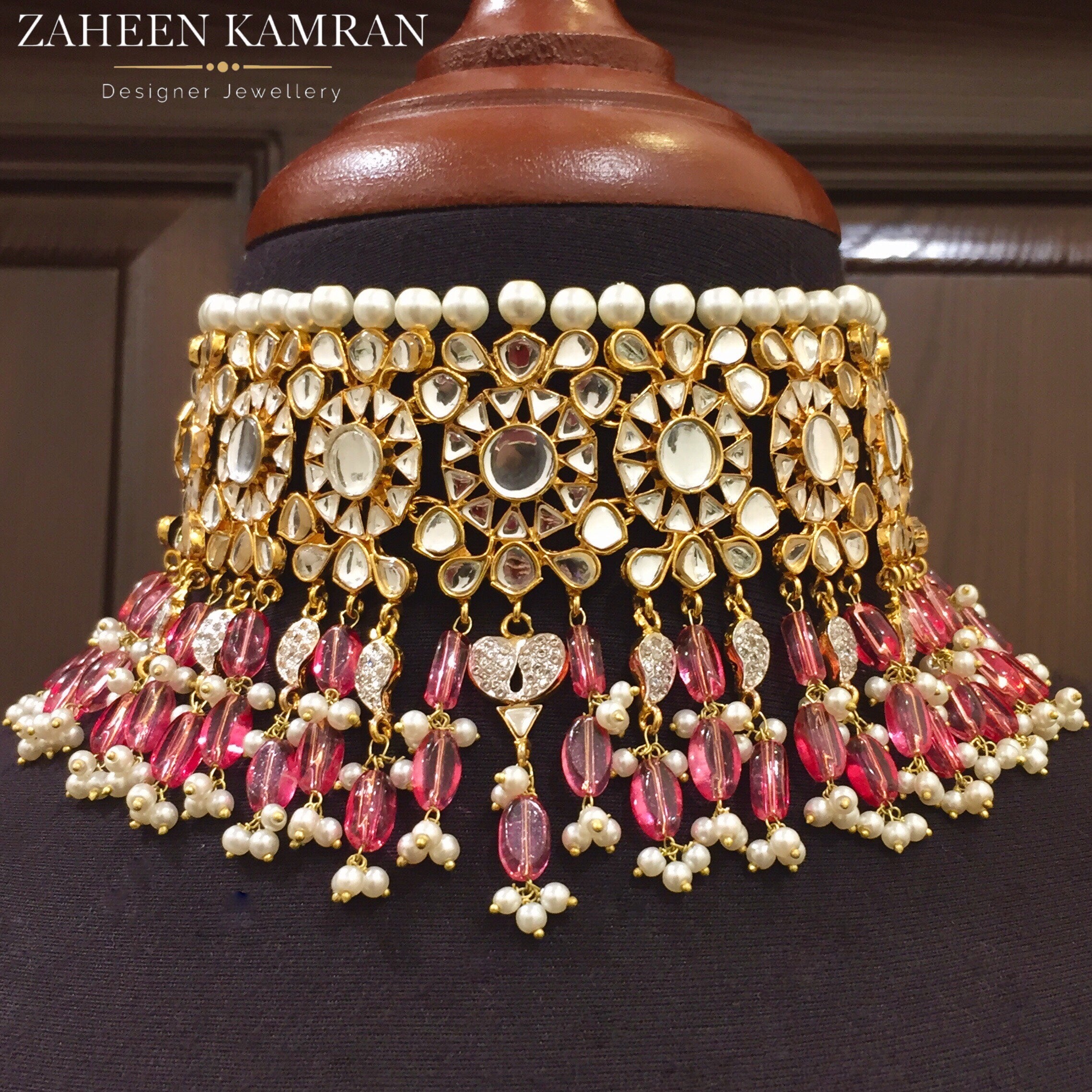 Pink Kundan Set!
