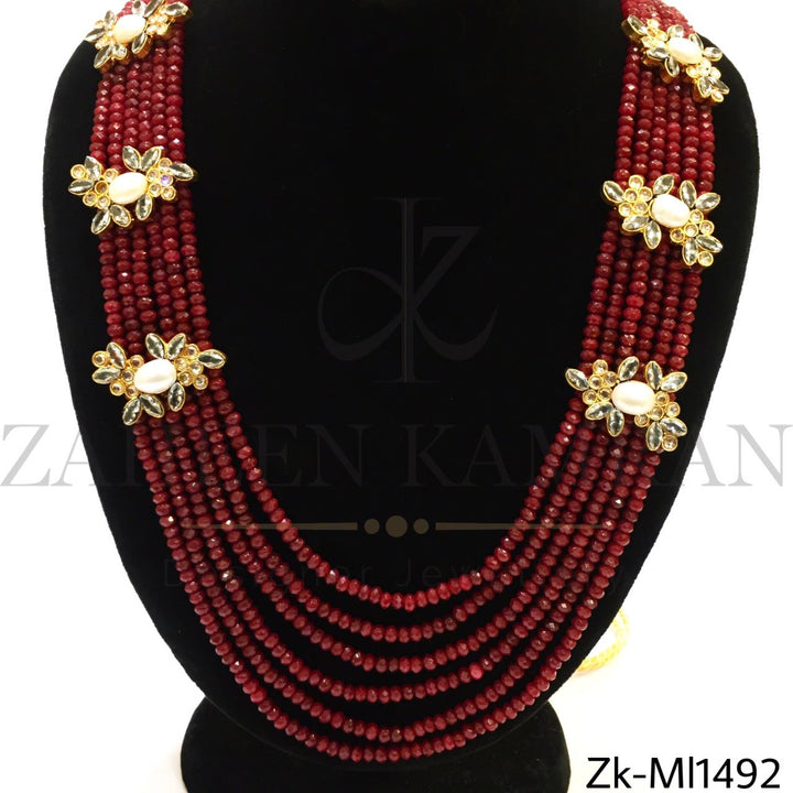 Ruby layered mala