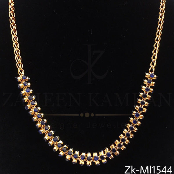 Sleek sapphire chain