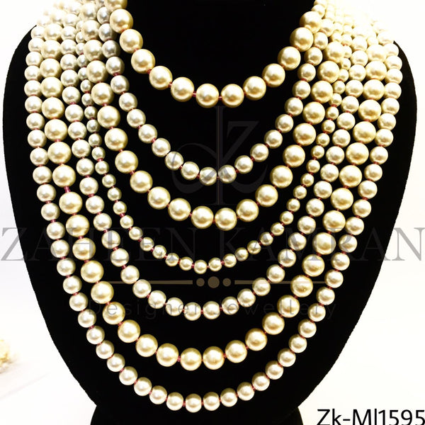 7 layered Pearls Mala