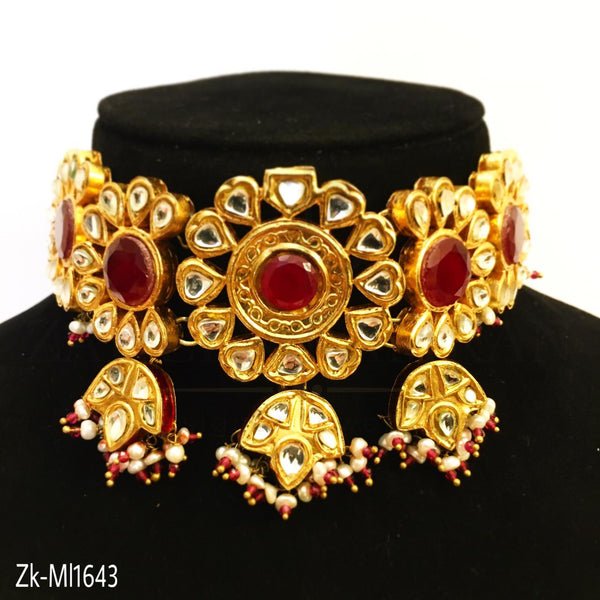 Kundan seesh choker