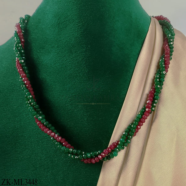 EMERALD GARNET EARRINGS