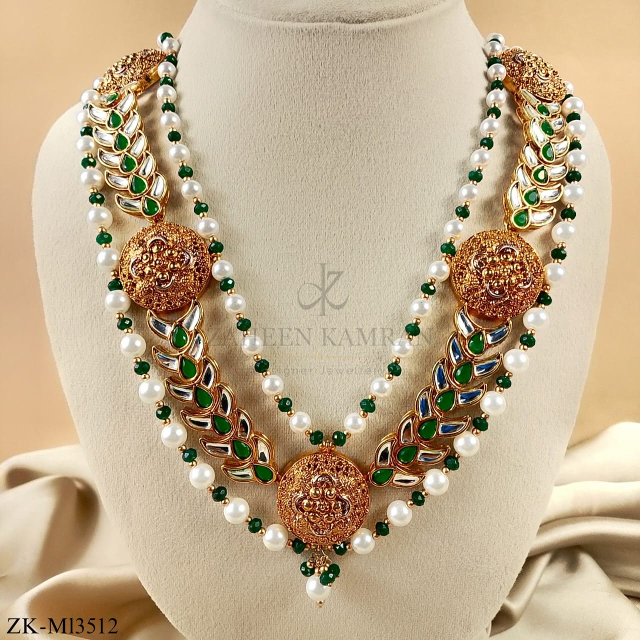 EMERALD KUNDAN MALA