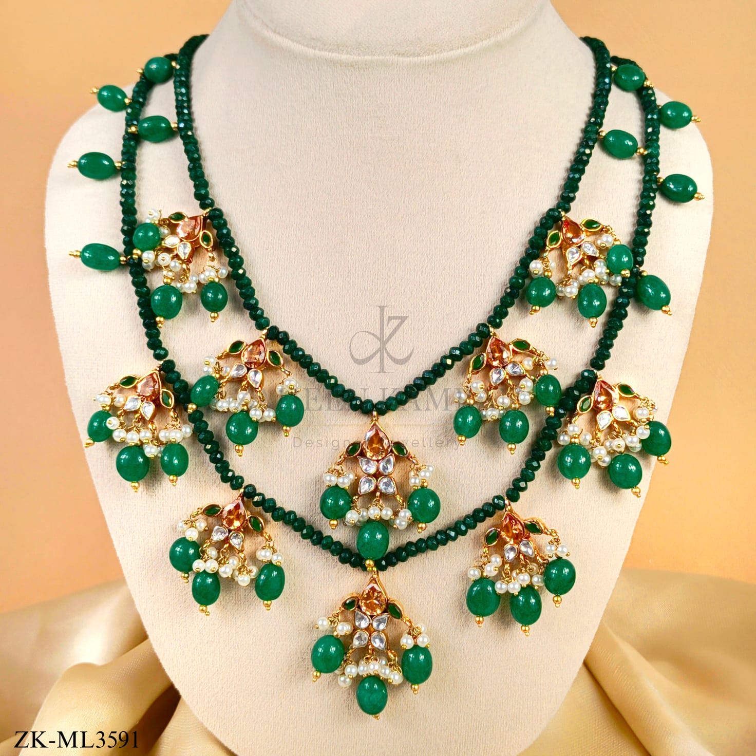 EMERALD DUAL MALA