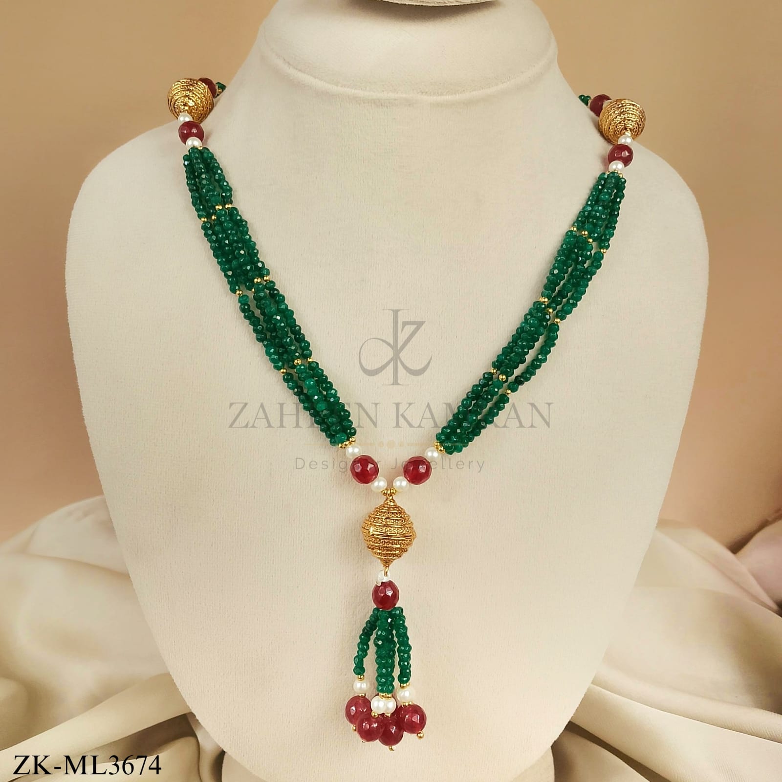 RUBY EMERALD MALA