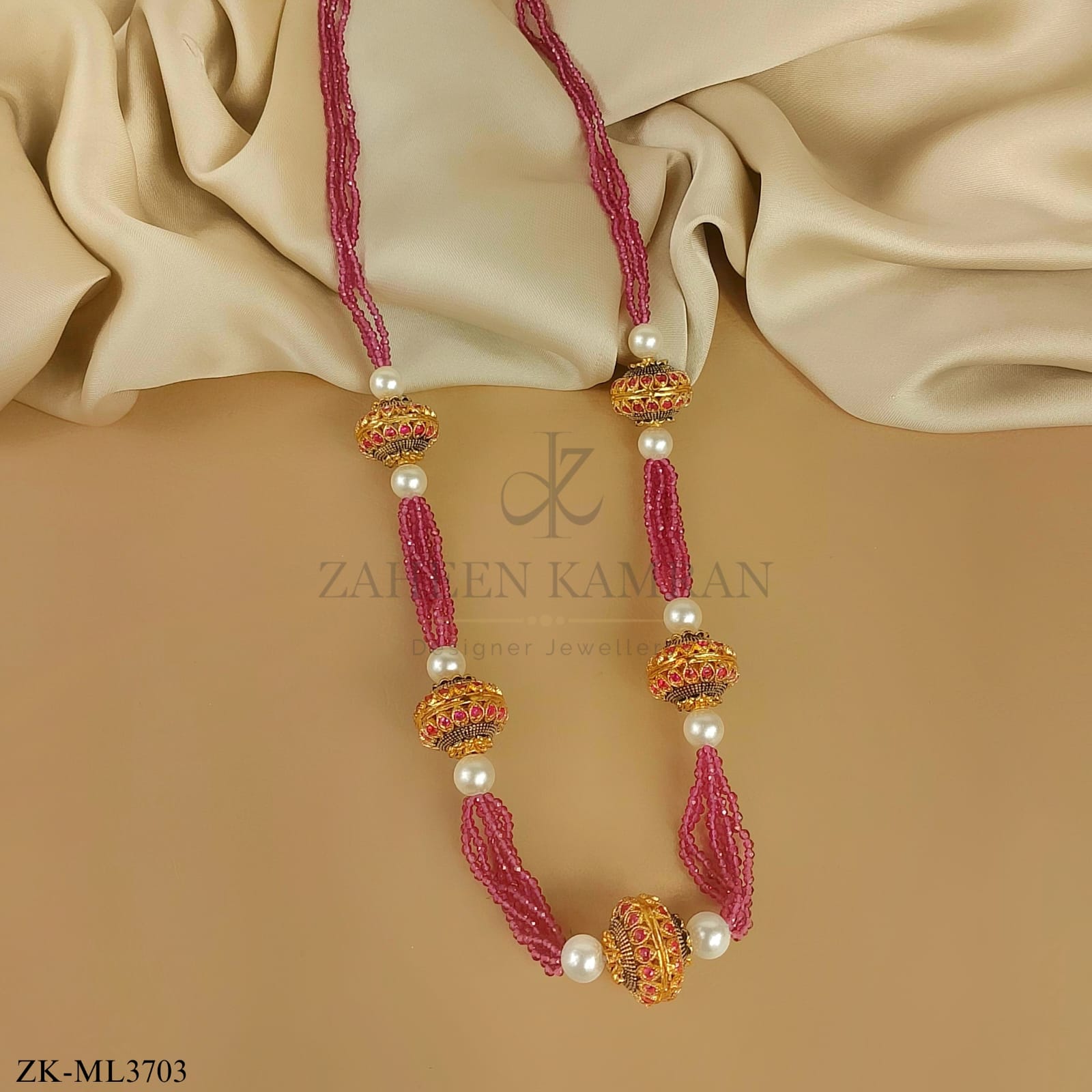 PINK ZIRCONIA MALA