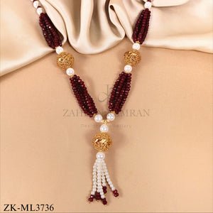 RUBY TASSEL MALA