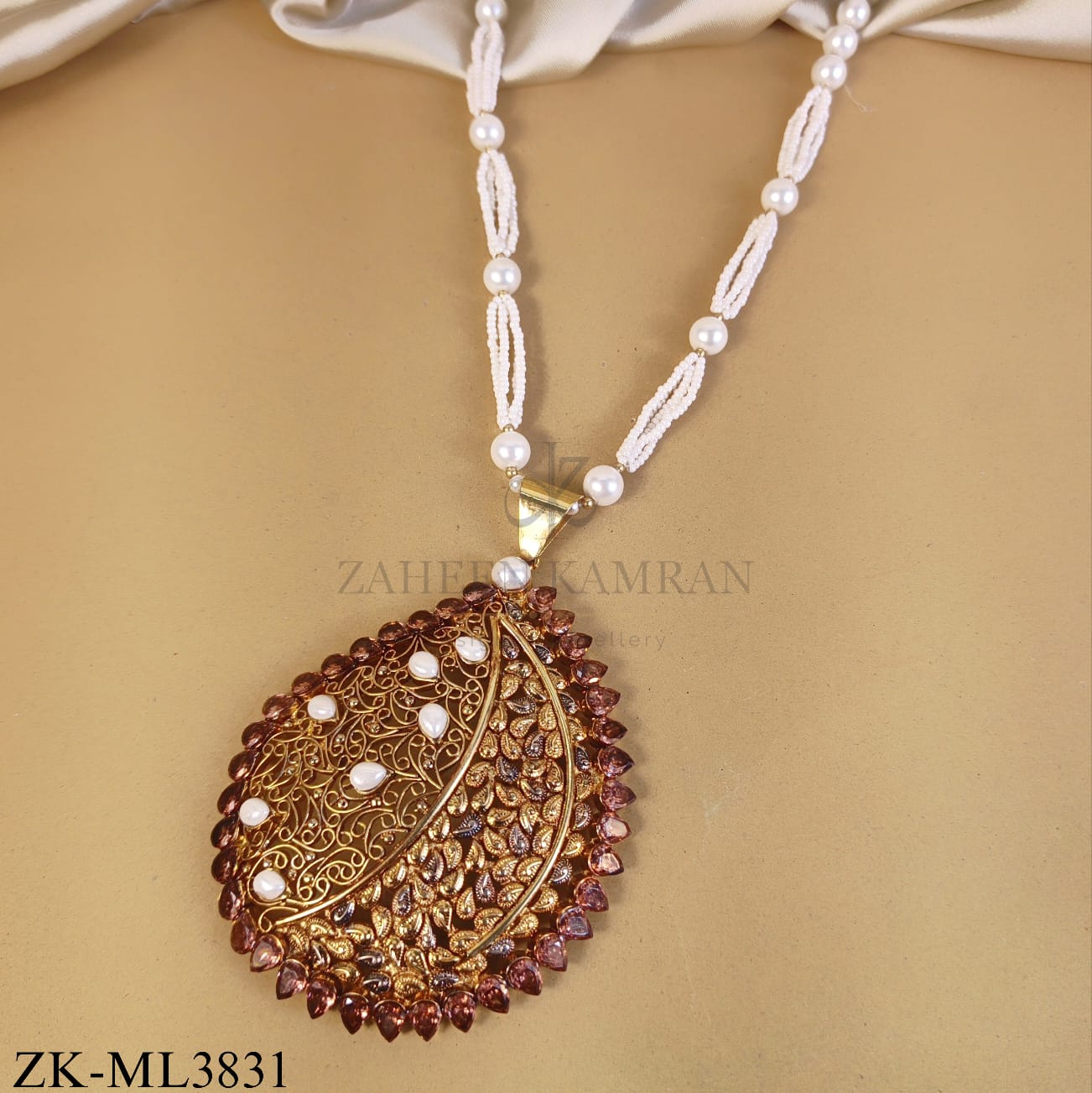 ANTIQUE INTRICATE FILIGREE COFFEE MALA