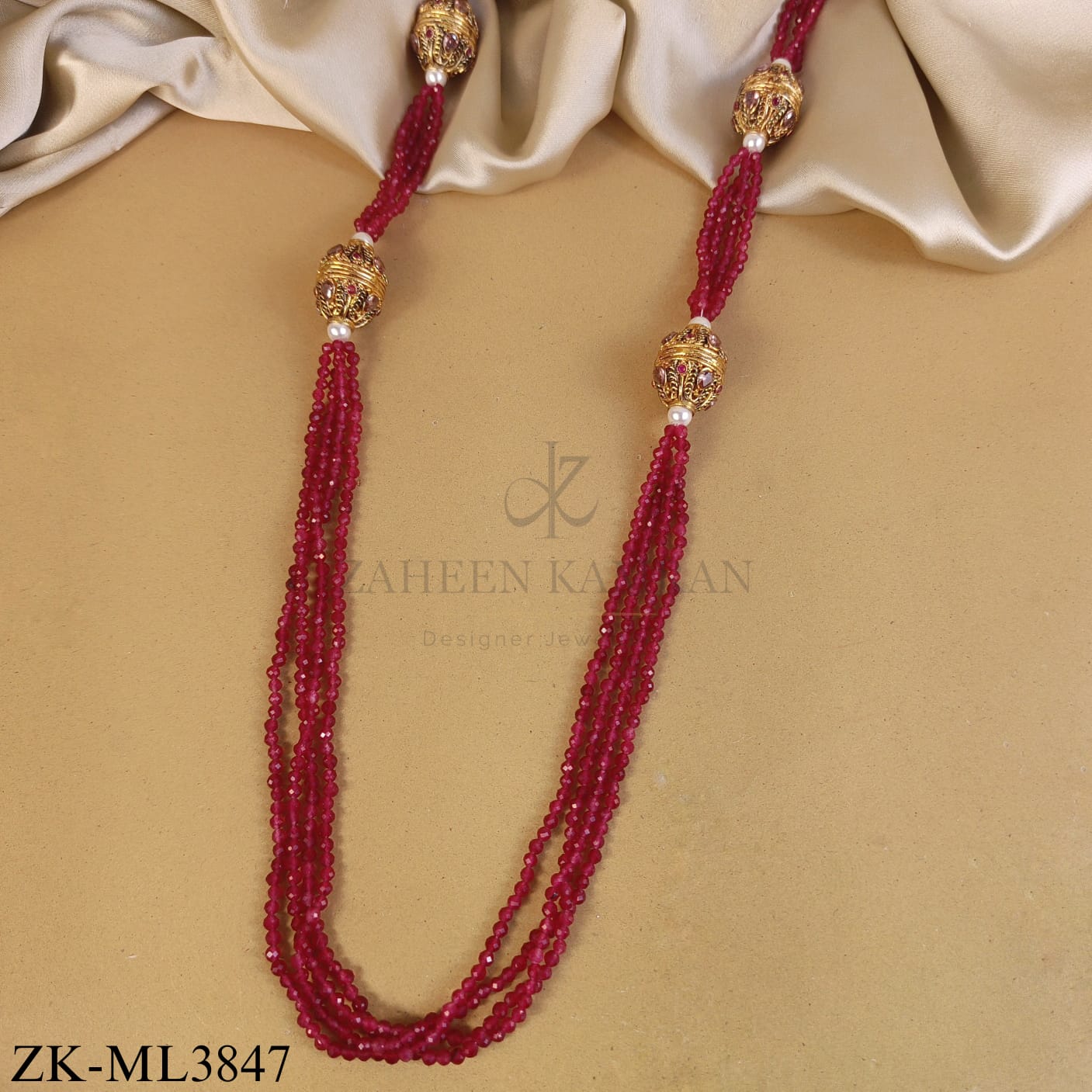 MULTIPLE RUBY SPHERICAL MALA