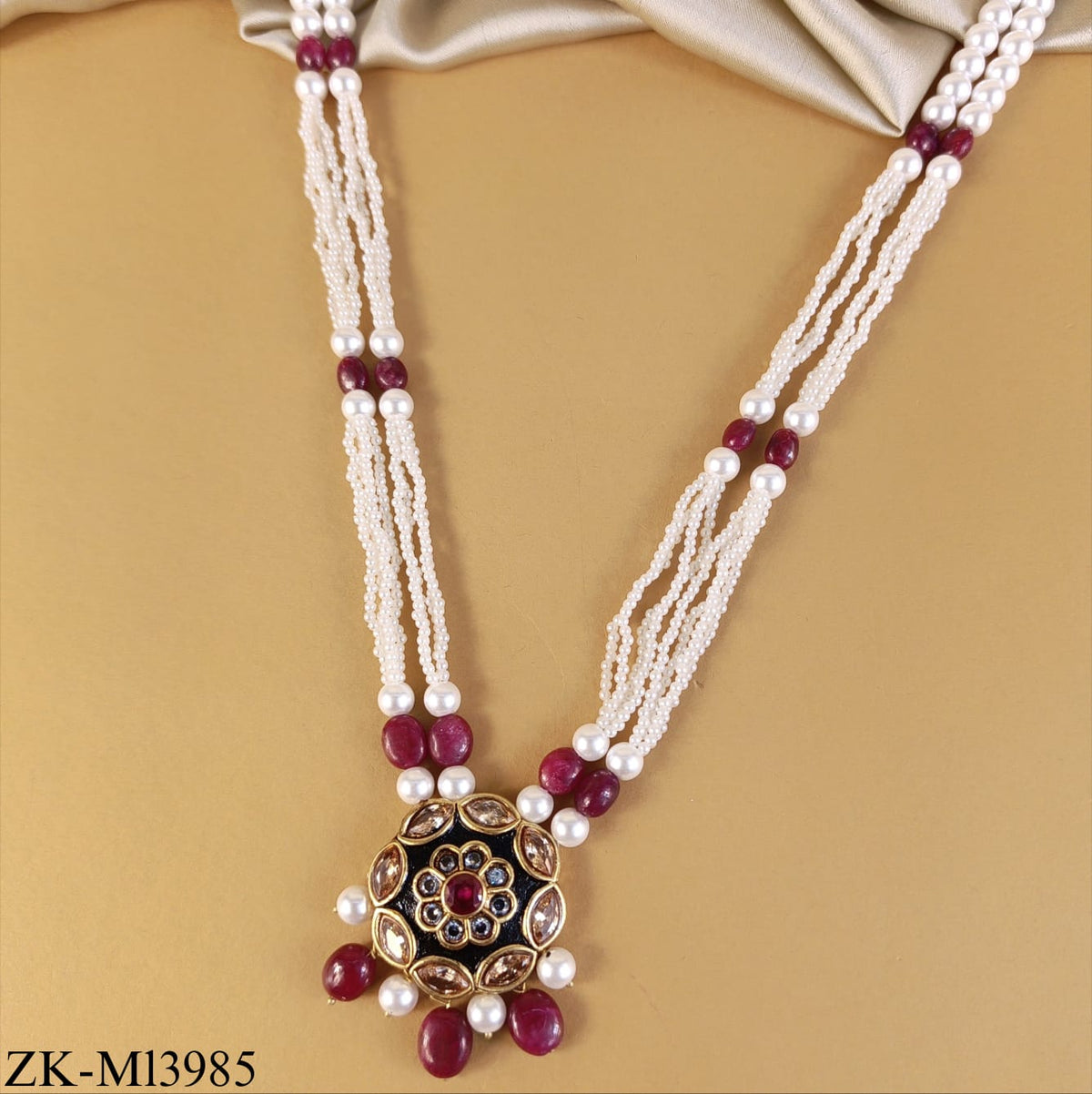 RUBY FLORAL MALA