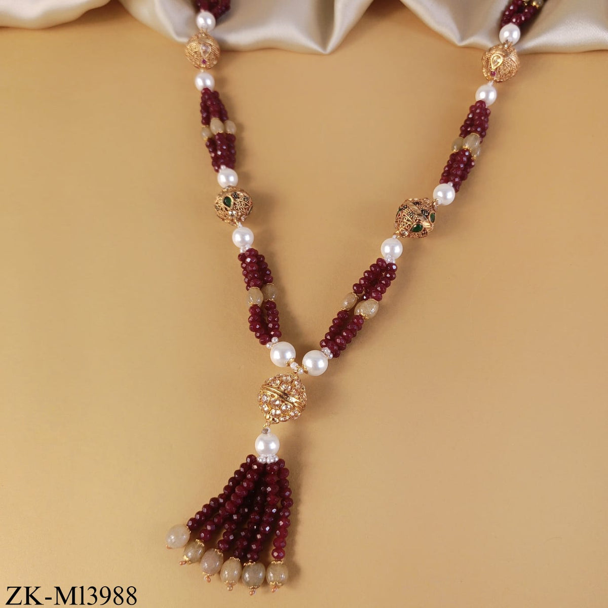RUBY SPHERE MALA