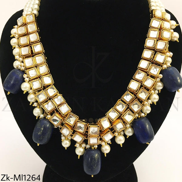 2 layered kundan mala