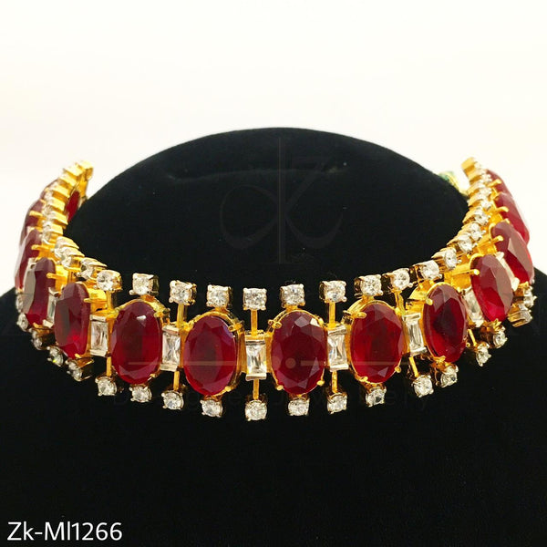 Ruby Zirconia choker