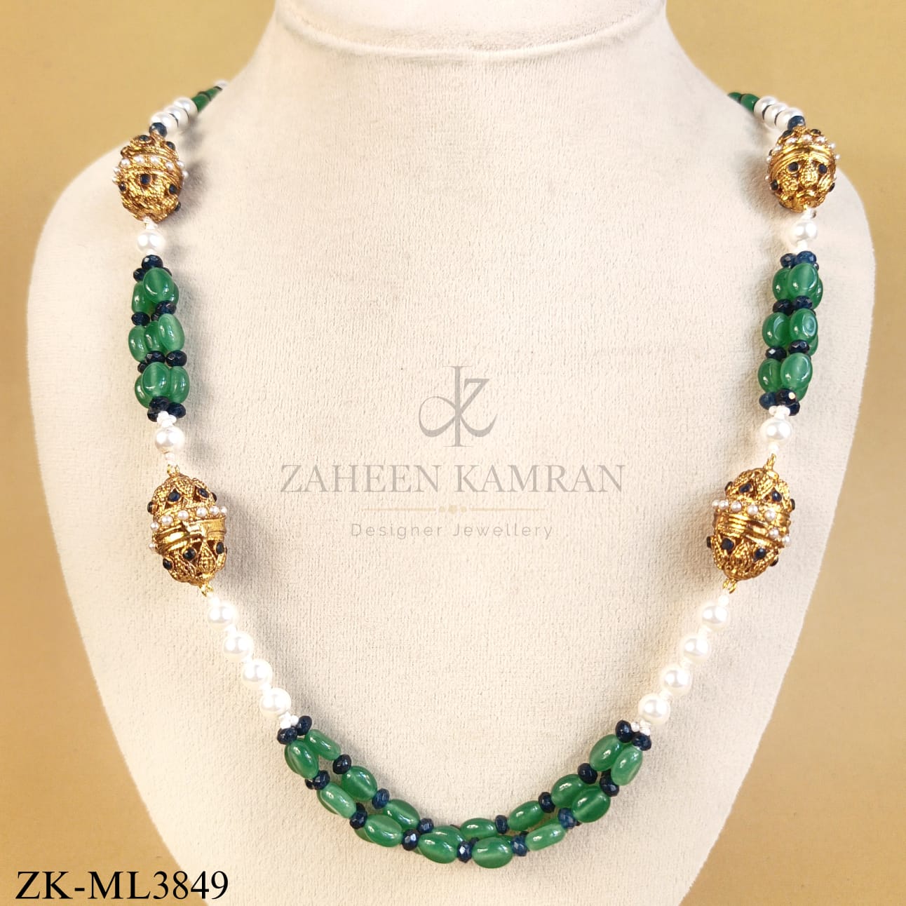 EMERALD SPHERE MALA