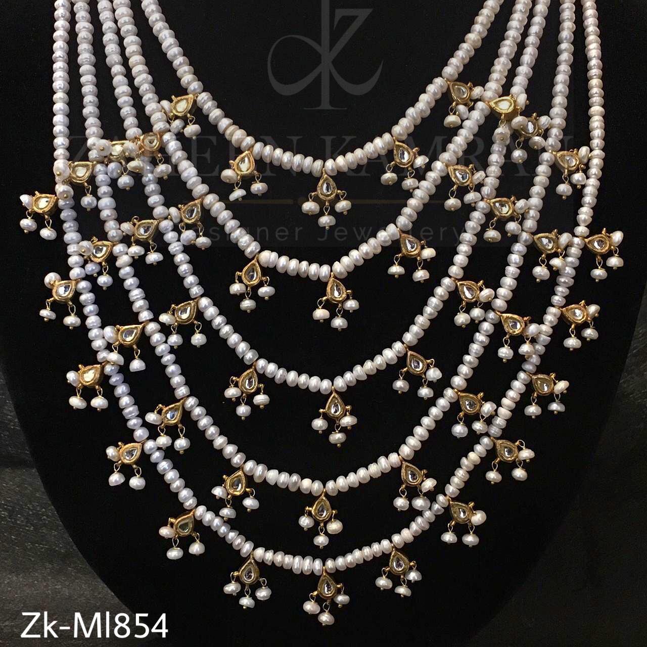 5 Layers Pearls Mala