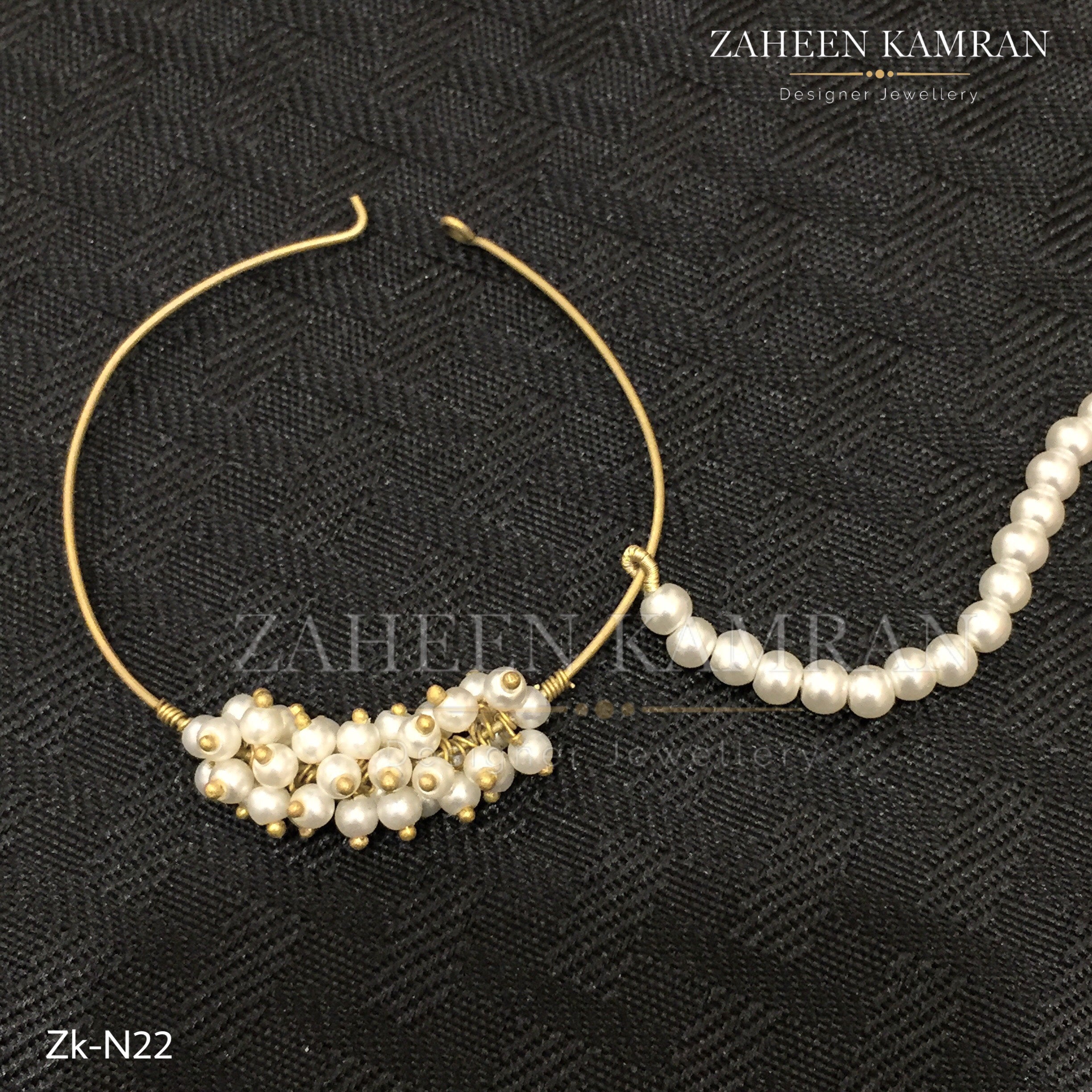 Pearls Golden Nose Ring!