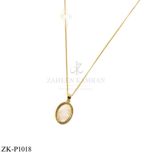 Ivory Oval Pendant