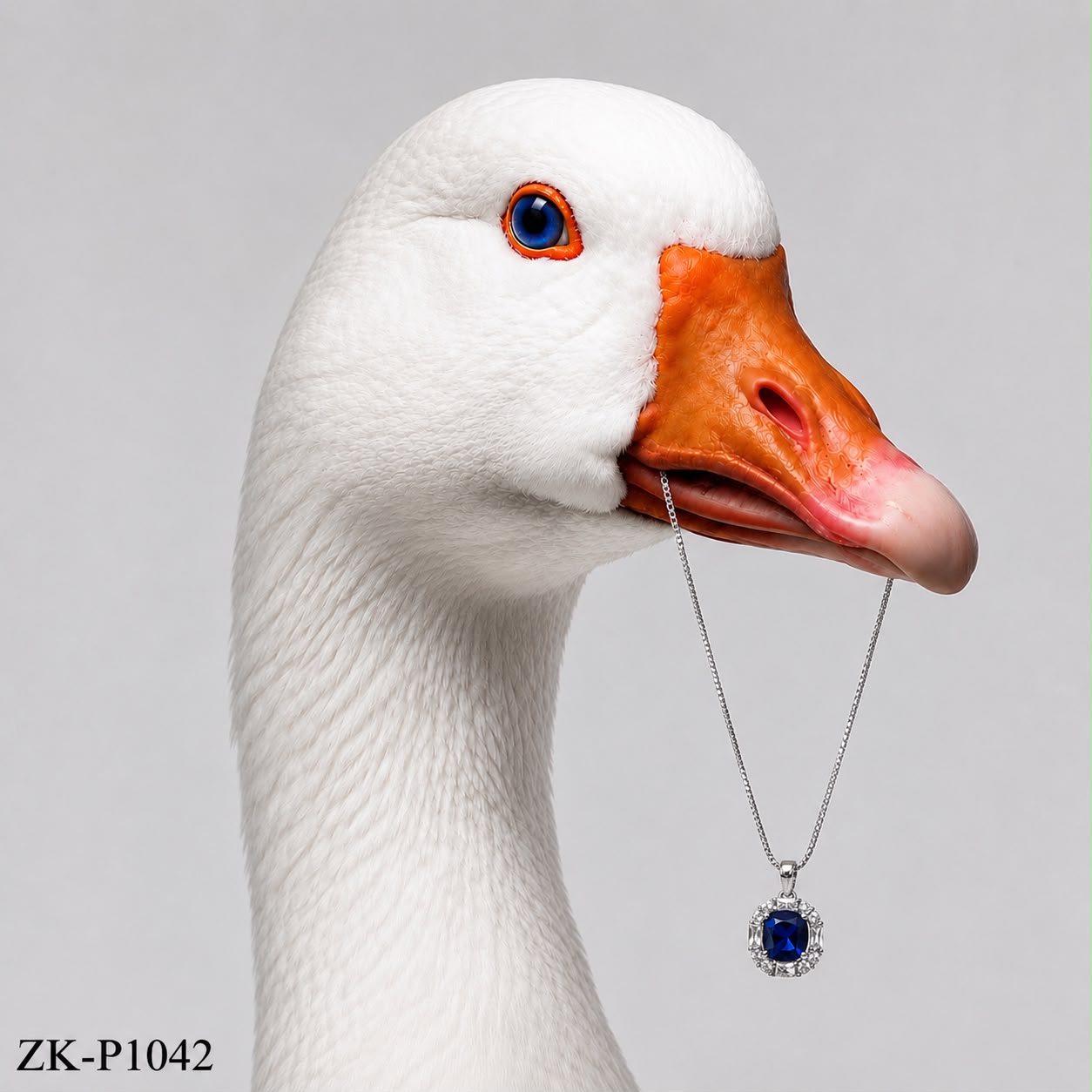 SAPPHIRE SQUARE PENDANT