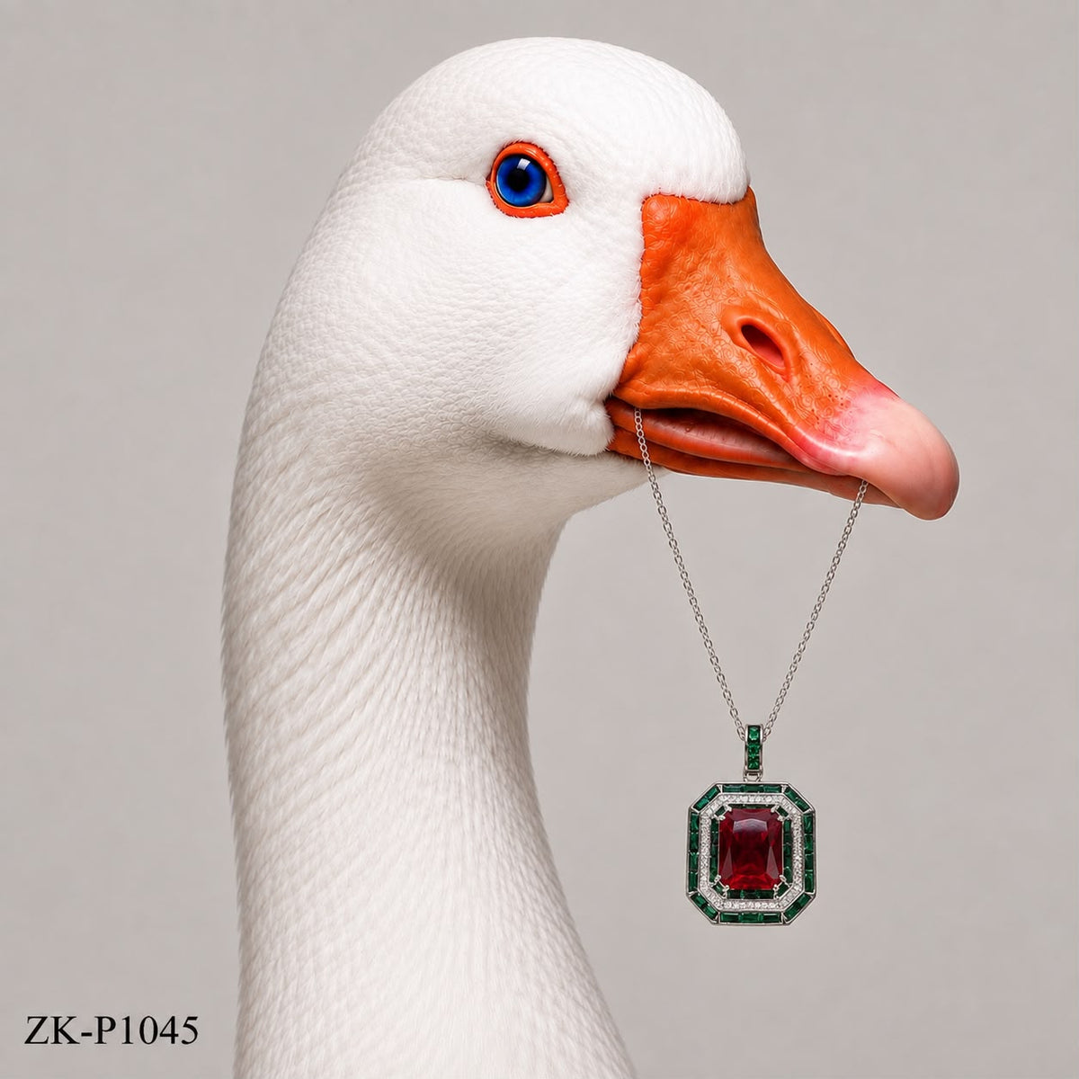 RUBY EMERALD PENDANT