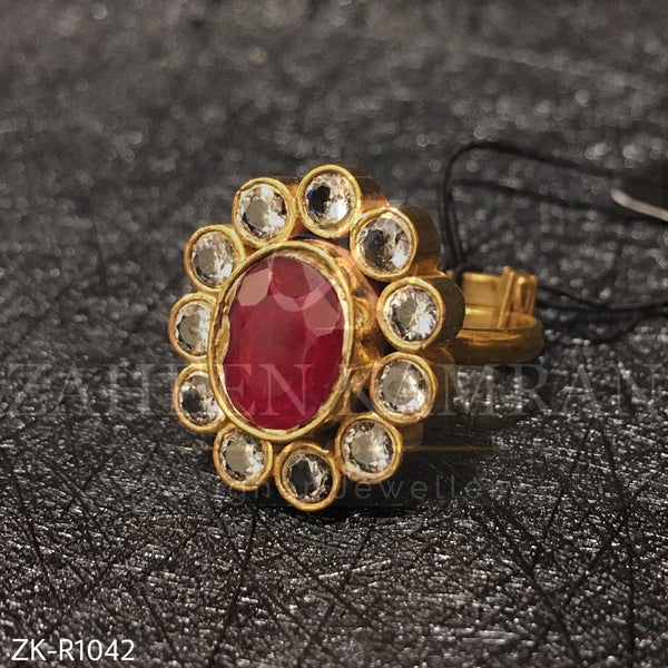 Ruby Zircon Ring