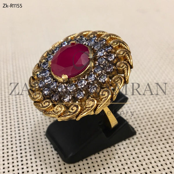 Filigree Ruby Ring