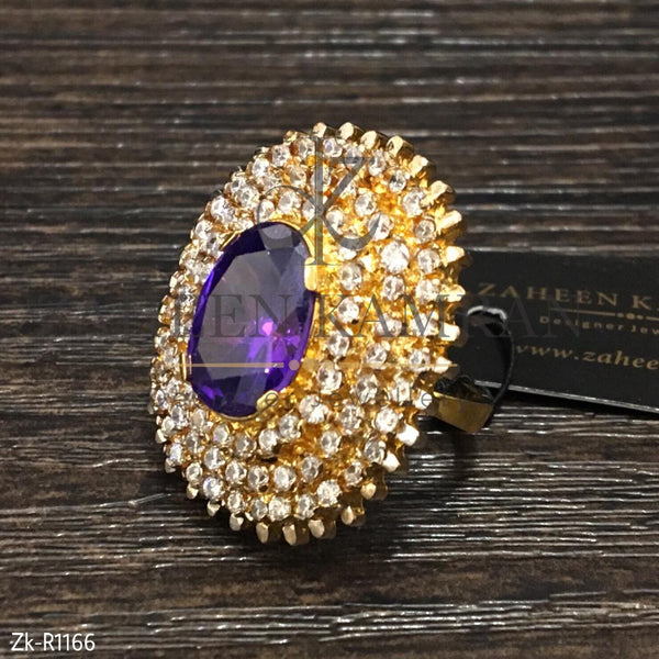 Amethyst Golden Ring