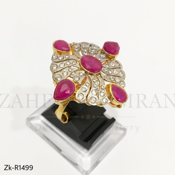 Princess Red Ruby Ring