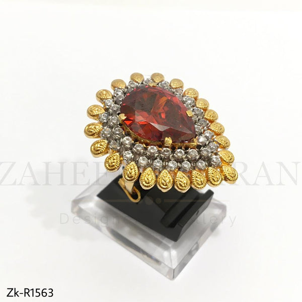 Gold Plated Ruby Ring