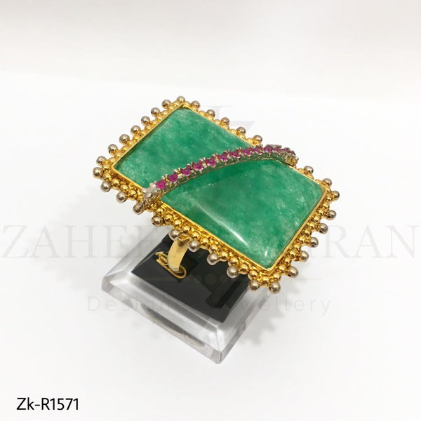 Emerald&Ruby Stone Ring