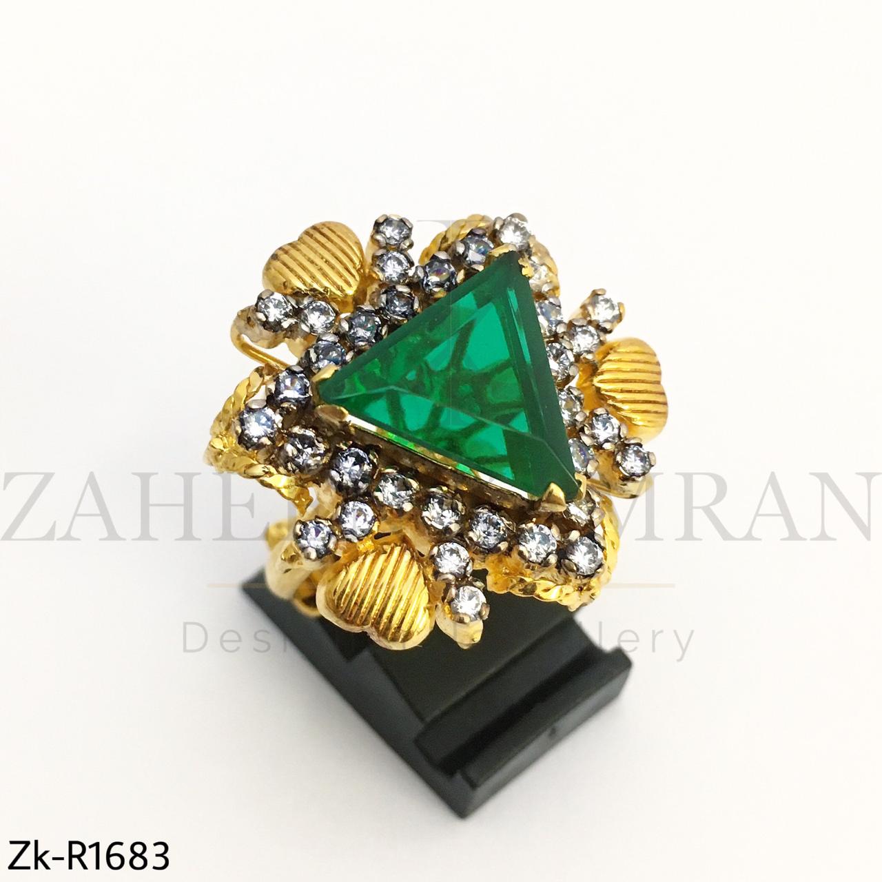Emerald Triangle Ring