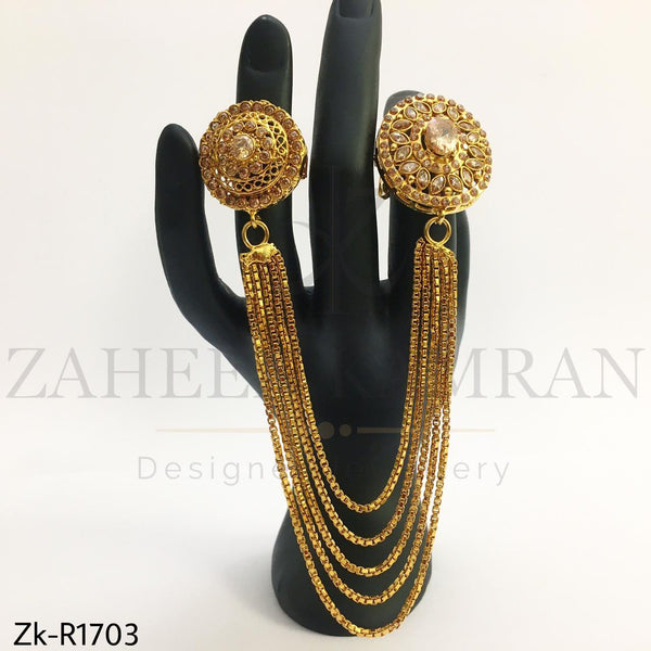 Kundan chain rings