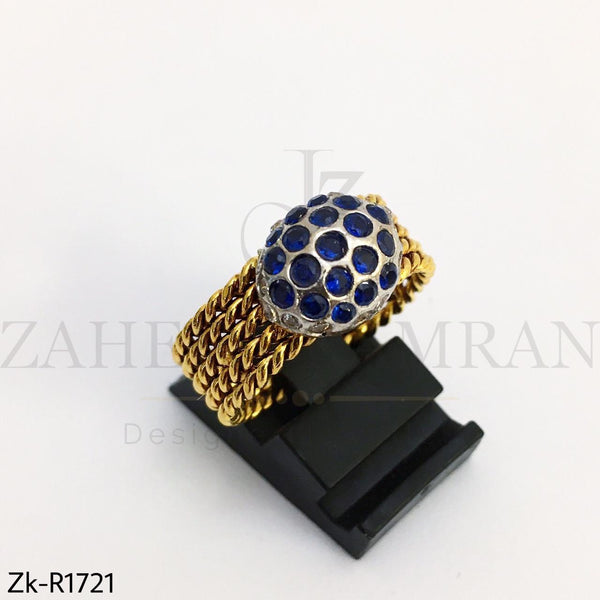 Sapphire twisted ring