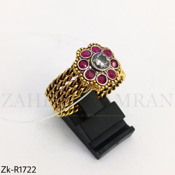 Twisted ruby ring