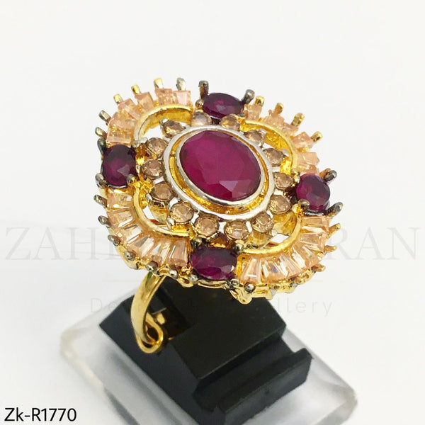 Ruby champagne ring